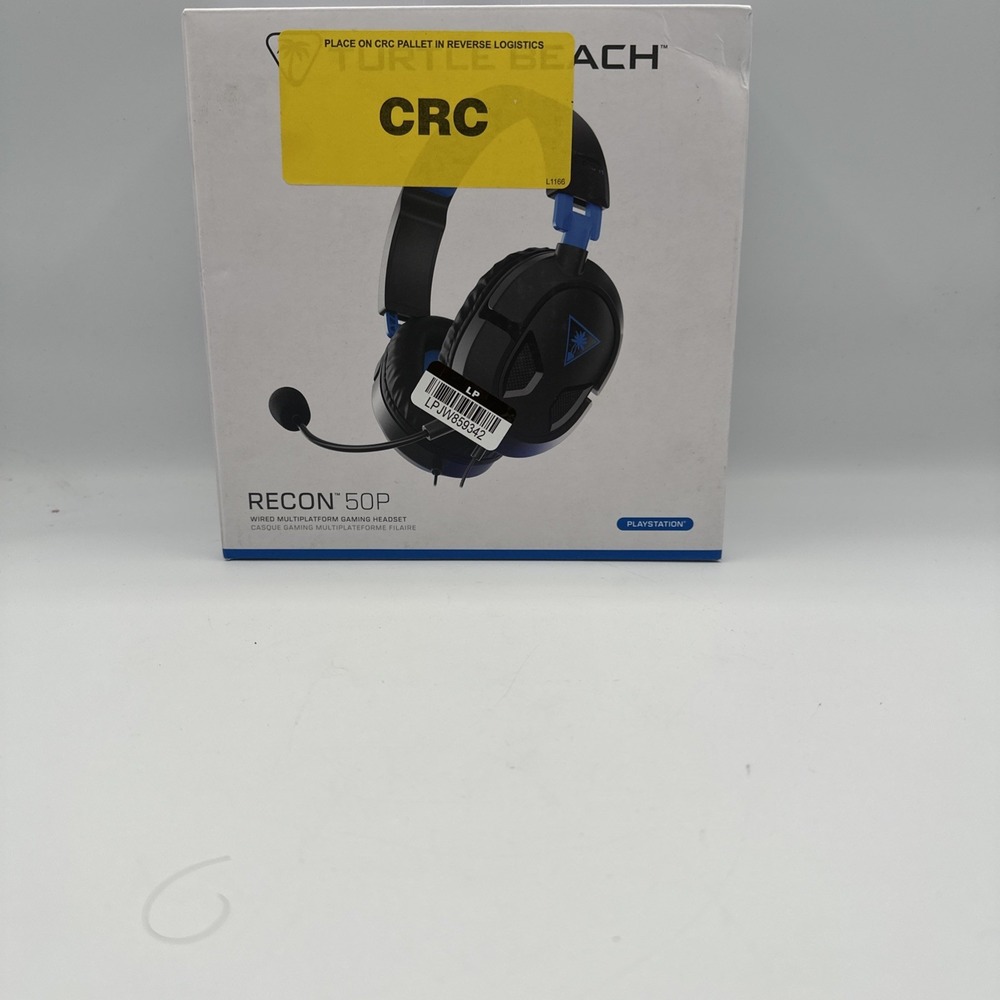 Turtle Beach Recon 50P Wired Gaming Headset Black Blue Boom Mic for PlayStation